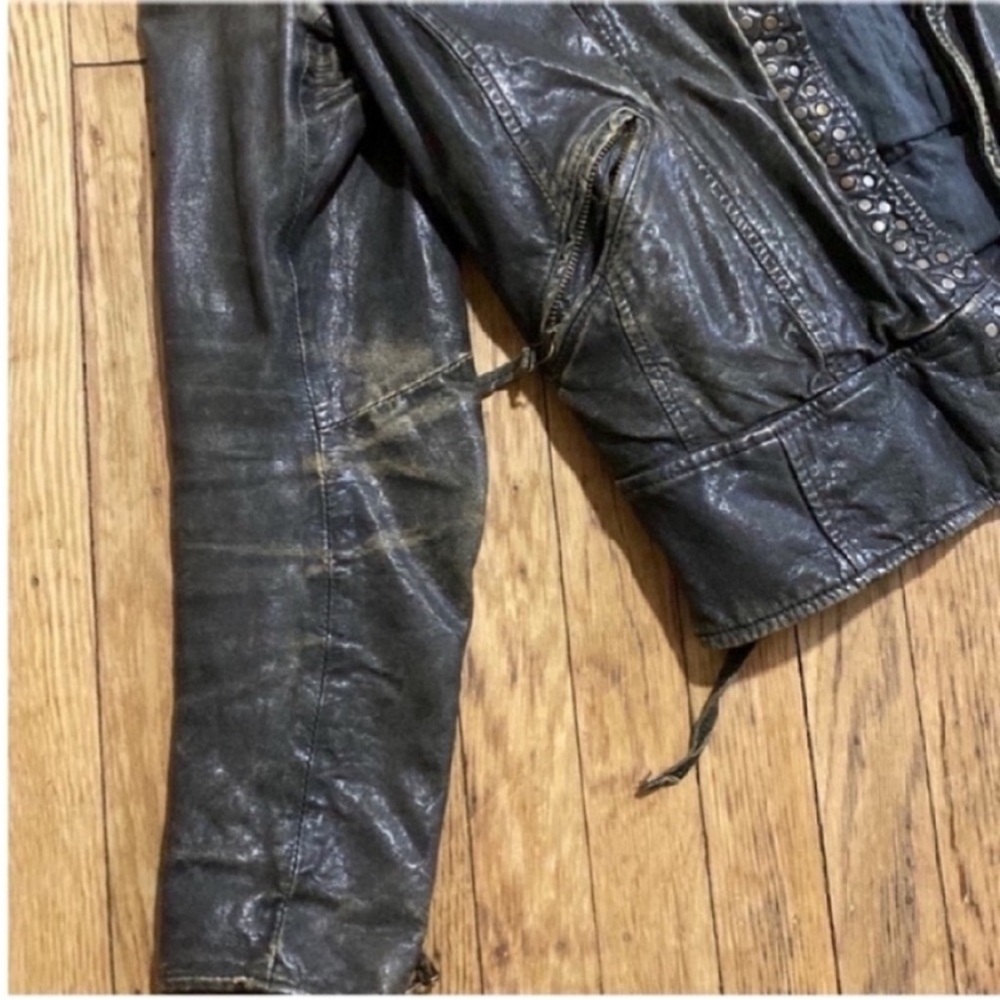 All saints leather jacket - Picture 5 of 12